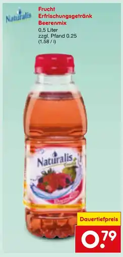 Netto Marken-Discount Naturalis Frucht Erfrischungsgetränk Beerenmix Angebot