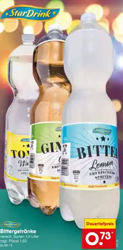 Netto Marken-Discount StarDrink Bittergetränke Angebot