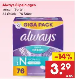 Netto Marken-Discount Always Slipeinlagen Angebot