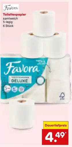 Netto Marken-Discount Favora Toilettenpapier Angebot