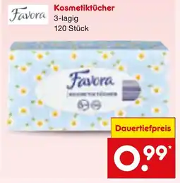 Netto Marken-Discount Favora Kosmetiktücher Angebot