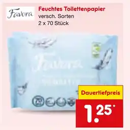 Netto Marken-Discount Favora Feuchtes Toilettenpapier Angebot