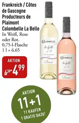 Galeria Markthalle Frankreich / Côtes de Gascogne Producteurs de Plaimont Colombelle La Belle Angebot