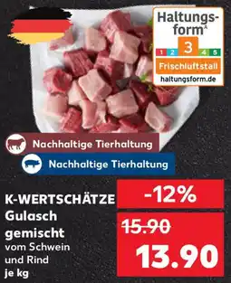 Kaufland K-WERTSCHÄTZE Gulasch gemischt Angebot