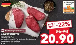 Kaufland K-WERTSCHÄTZE Rinderhüfte Angebot