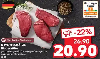 Kaufland K-WERTSCHÄTZE Rinderhüfte Angebot