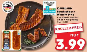Kaufland K-PURLAND Bauchscheiben Western Style Angebot