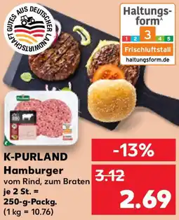 Kaufland K-PURLAND Hamburger Angebot