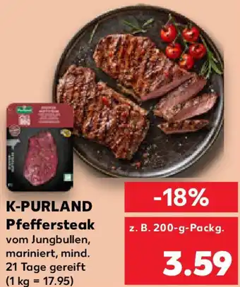 Kaufland K-PURLAND Pfeffersteak Angebot