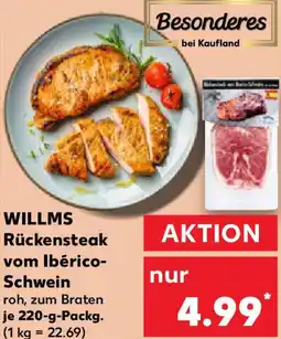 Kaufland WILLMS Rückensteak vom Ibérico Schwein Angebot