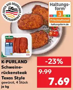Kaufland K-PURLAND Schweinerückensteak Texas Style Angebot