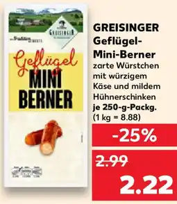 Kaufland GREISINGER Geflügel Mini-Berner Angebot