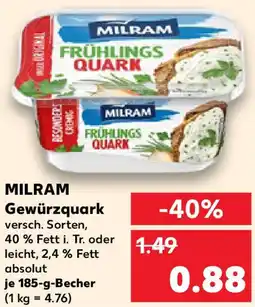 Kaufland MILRAM Gewürzquark Angebot