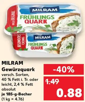 Kaufland MILRAM Gewürzquark Angebot
