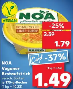 Kaufland NOA Veganer Brotaufstrich Angebot