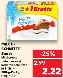 Kaufland MILCHSCHNITTE Snack Angebot