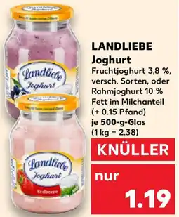 Kaufland LANDLIEBE Joghurt Angebot