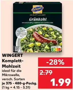Kaufland WINGERT Komplett Mahlzeit Angebot