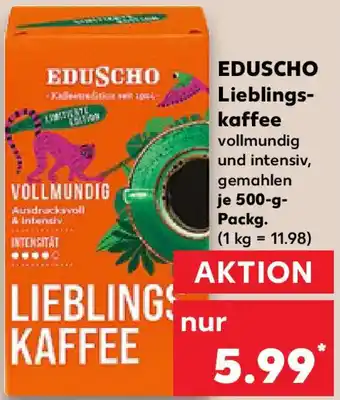 Kaufland EDUSCHO Lieblingskaffee Angebot