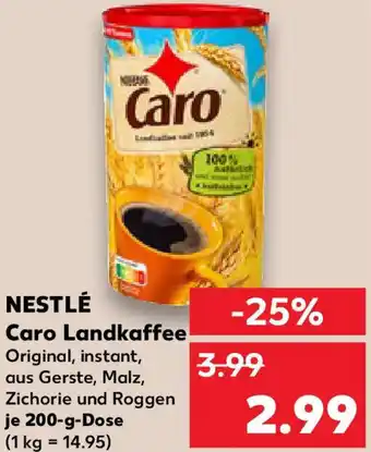 Kaufland NESTLÉ Caro Landkaffee Angebot