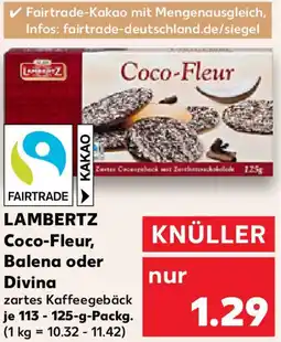 Kaufland LAMBERTZ Coco-Fleur, Balena oder Divina Angebot
