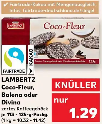 Kaufland LAMBERTZ Coco-Fleur, Balena oder Divina Angebot