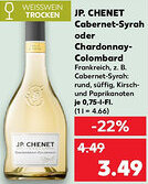 Kaufland JP. CHENET Cabernet-Syrah oder Chardonnay Colombard Angebot