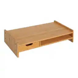 Netto Marken-Discount HOMCOM Monitorständer Bambus Angebot