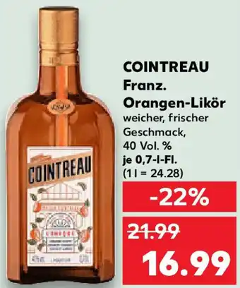Kaufland COINTREAU Franz. Orangen-Likör Angebot