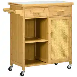 Netto Marken-Discount HOMCOM Küchenwagen Bambus Angebot