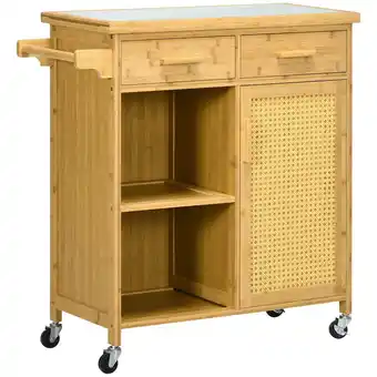 Netto Marken-Discount HOMCOM Küchenwagen Bambus Angebot