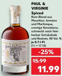 Kaufland PAUL & VIRGINIE Spiced Angebot