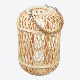 NKD Laterne aus Bambus, ca. 20x20x29cm Angebot