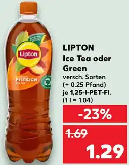 Kaufland LIPTON Ice Tea oder Green Angebot