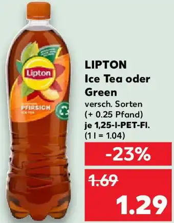 Kaufland LIPTON Ice Tea oder Green Angebot