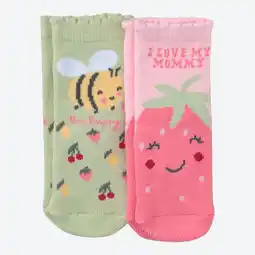 NKD Baby-ABS-Socken in süßem Design, 2er-Pack Angebot