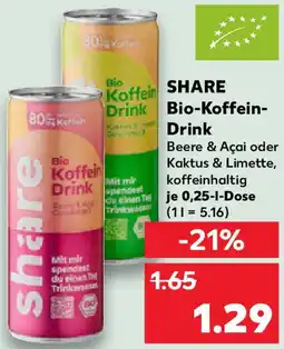 Kaufland SHARE Bio-Koffein Drink Angebot
