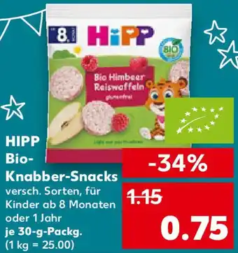Kaufland HIPP Bio Knabber-Snacks Angebot