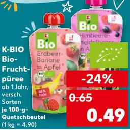 Kaufland K-BIO Bio-Fruchtpüree Angebot