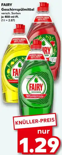 Kaufland FAIRY Geschirrspülmittel Angebot