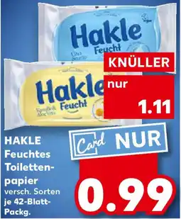 Kaufland HAKLE Feuchtes Toilettenpapier Angebot