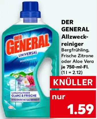 Kaufland DER GENERAL Allzweckreiniger Angebot