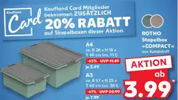 Kaufland ROTHO Stapelbox COMPACT Angebot