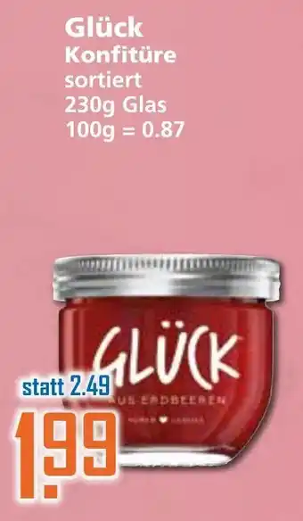 Klaas und Kock Glück Konfitüre 230g Glas Angebot