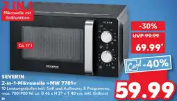 Kaufland SEVERIN 2-in-1 Mikrowelle MW 7781 Angebot