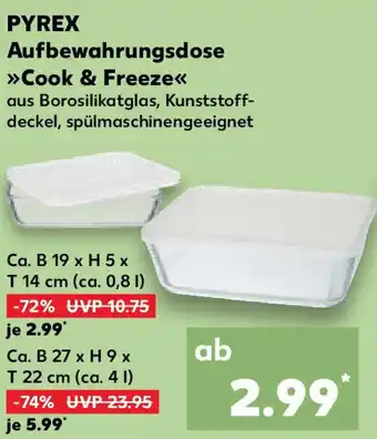 Kaufland PYREX Aufbewahrungsdose Cook & Freeze Angebot