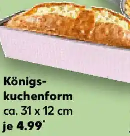 Kaufland Zenker Königskuchenform Angebot
