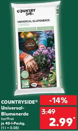 Kaufland COUNTRYSIDE Universal Blumenerde Angebot
