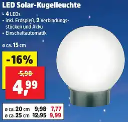 Thomas Philipps LED Solar-Kugelleuchte Angebot