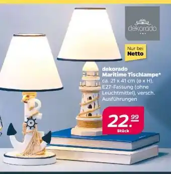 NETTO dekorado Maritime Tischlampe Angebot
